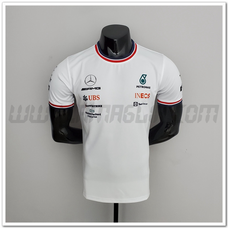 Maglietta F1 Mercedes Benz Bianco 2022