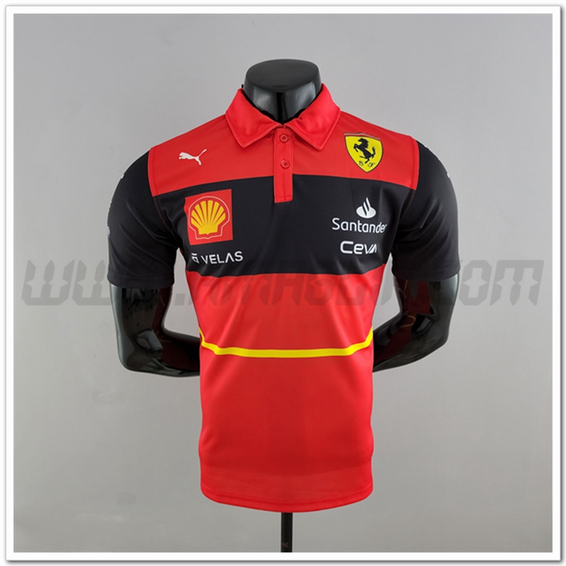 Maglia Polo F1 Scuderia Ferrari #55 SAINZ 2022