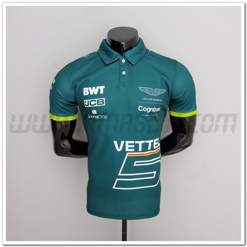 Maglia Polo F1 Aston Martin Cognizant #5 VETTEL 2022