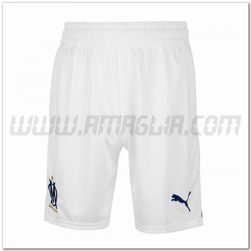 Pantaloni Calcio Marsiglia OM Prima 2022 2023 Bianco