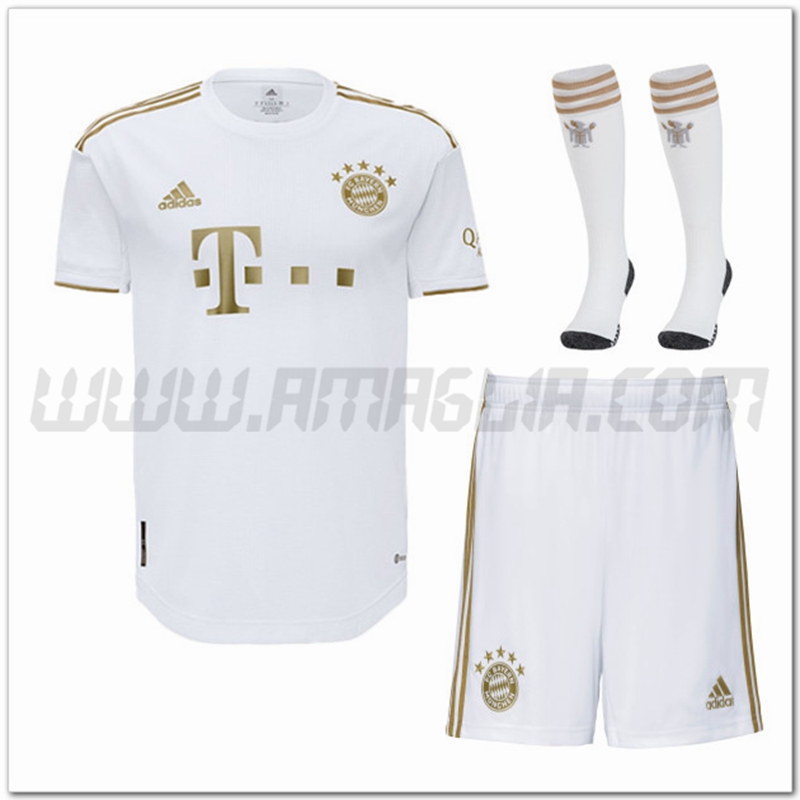 Kit Maglia Bayern Monaco Seconda (Pantaloncini + Calzini) 2022 2023