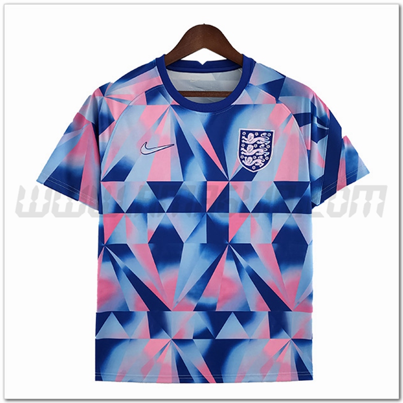 Maglia Allenamento Inghilterra Blu/Rosa 2022 2023