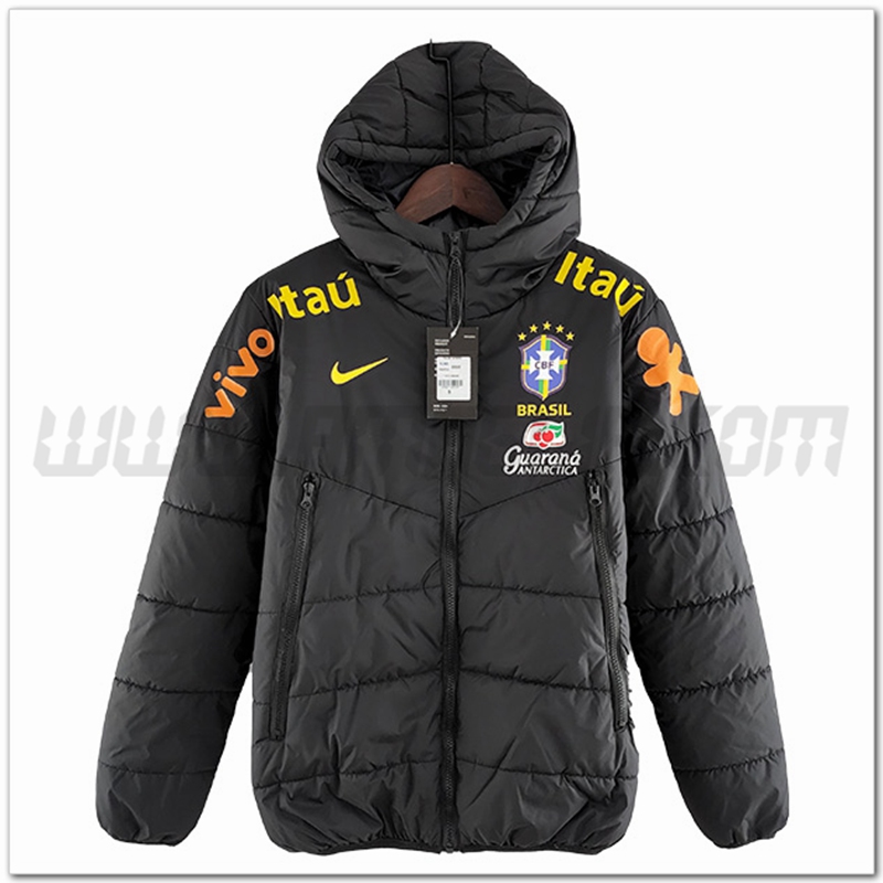 Piumino Calcio Brasile Nero 2022 2023