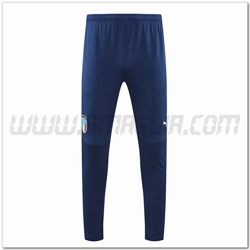 Pantaloni Allenamento Italia Blu 2022 2023