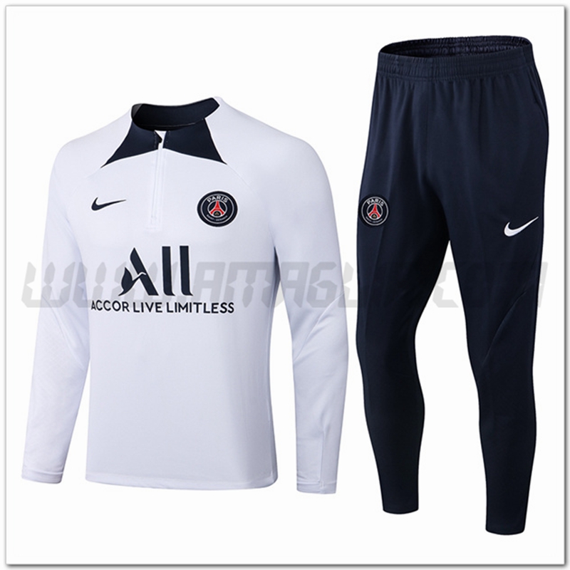 Tuta Allenamento PSG Bianco 2022 2023