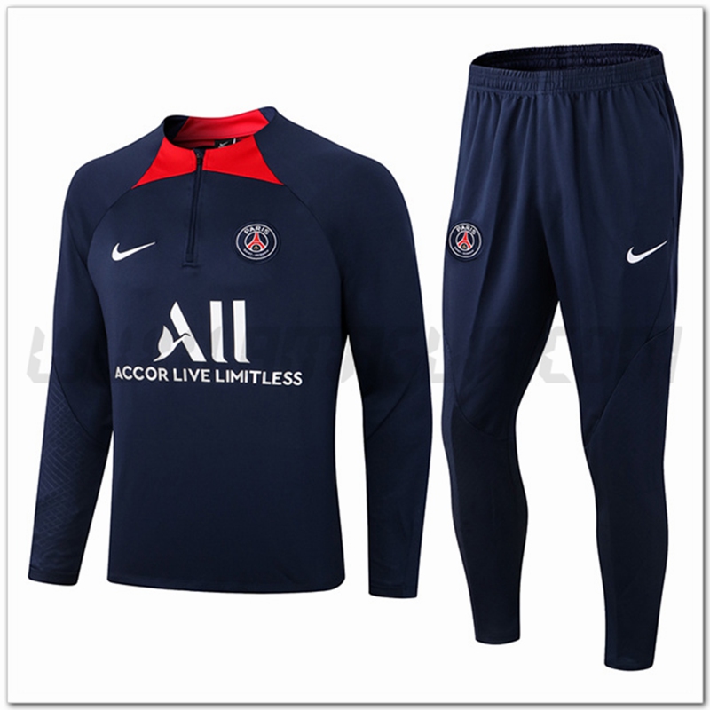 Tuta Allenamento PSG Blu Marino/Rosso 2022 2023