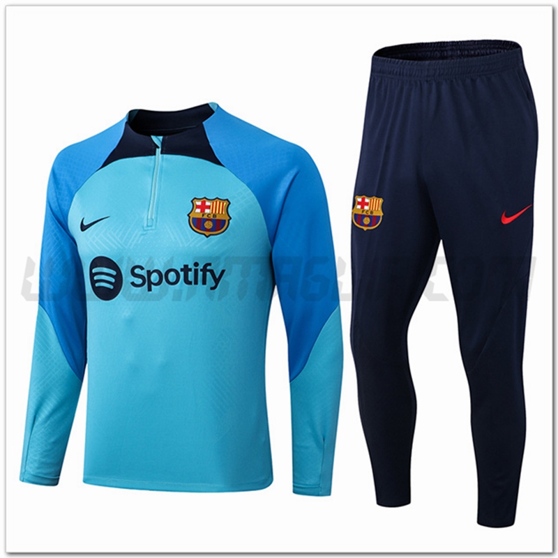Tuta Allenamento FC Barcellona Azzurro 2022 2023
