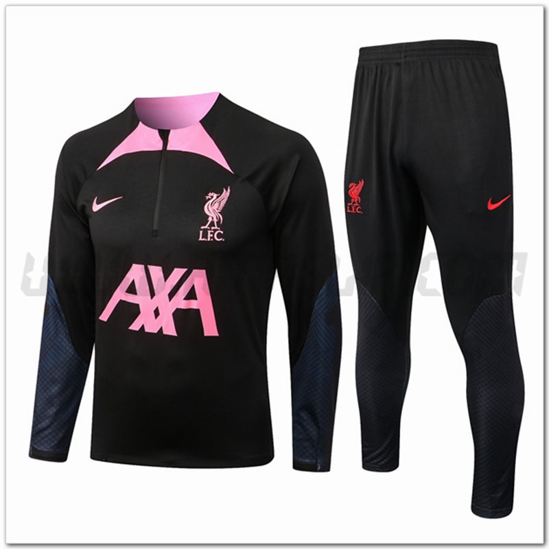 Tuta Allenamento FC Liverpool Nero/Rosa 2022 2023