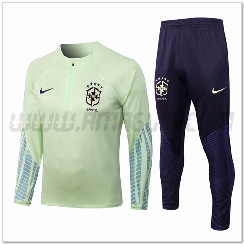 Tuta Allenamento Brasile Verde 2022 2023