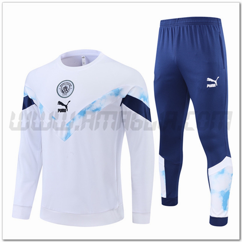 Tuta Allenamento Manchester City Bianco 2022 2023