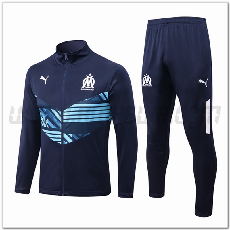 Tuta Giacca Allenamento Marsiglia Blu Marino 2022 2023