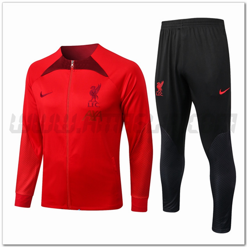 Tuta Giacca Allenamento FC Liverpool Rosso 2022 2023