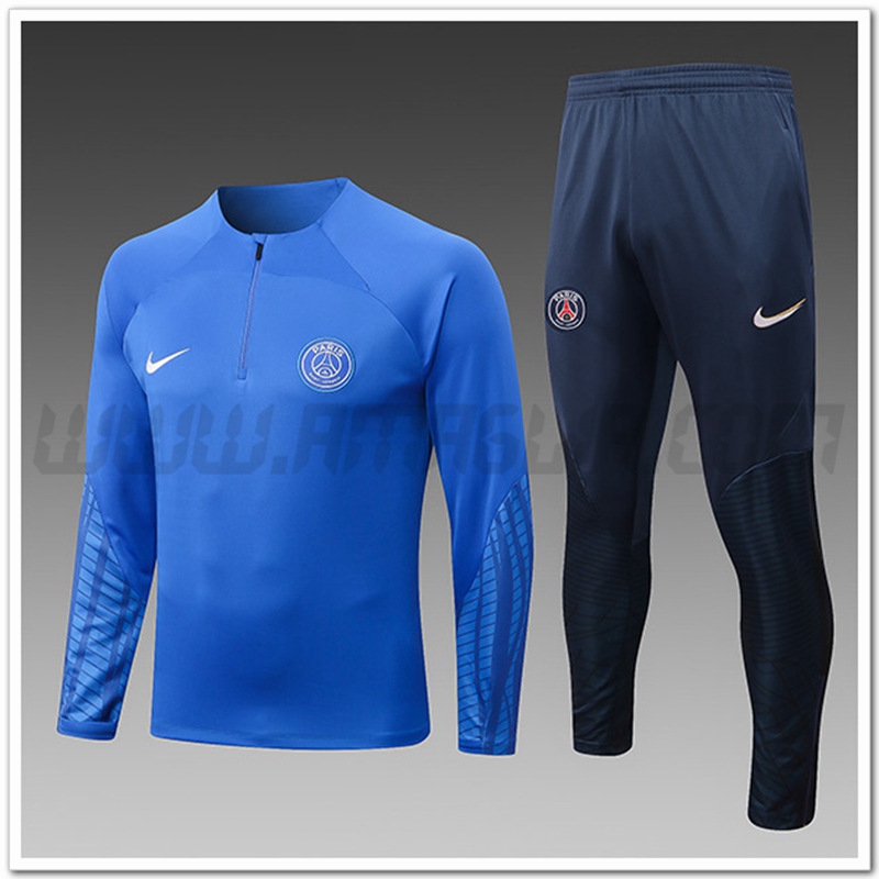 Tuta Allenamento PSG Bambino Blu 2022 2023