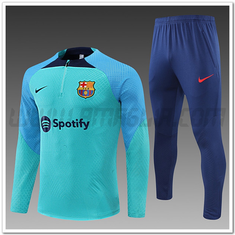 Tuta Allenamento NIKE FC Barcellona Bambino Azzurro 2022 2023