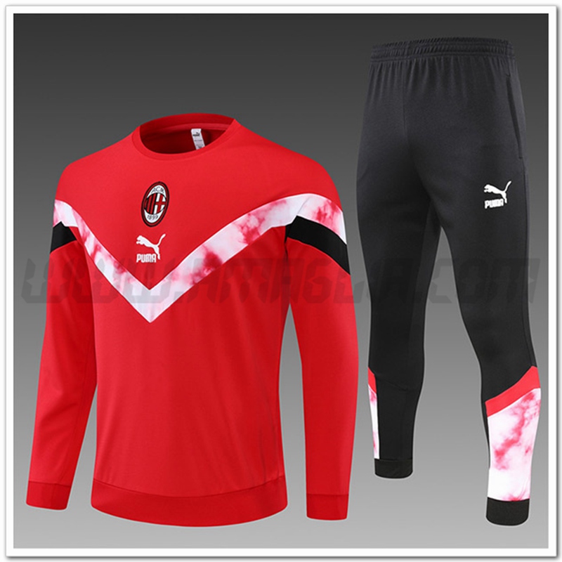 Tuta Allenamento AC Milan Bambino Rosso 2022 2023