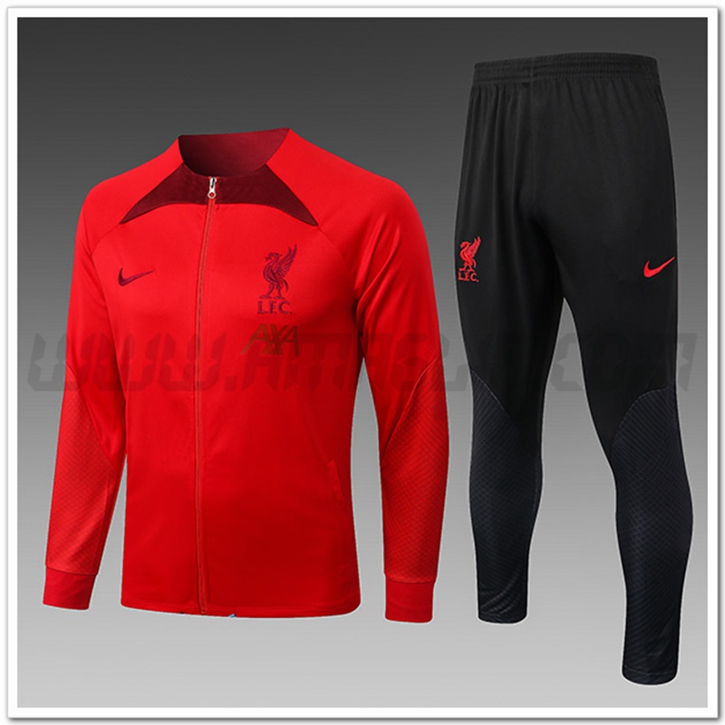 Tuta Allenamento FC Liverpool Bambino Rosso 2022 2023