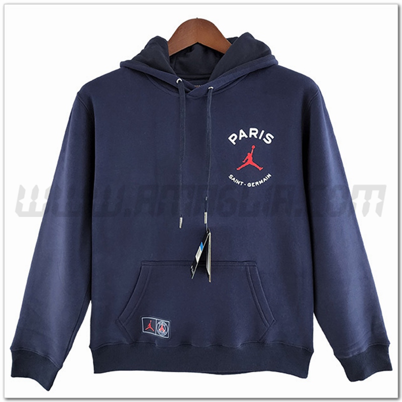 Felpa con Cappuccio Jordan PSG Blu Marino 2022 2023