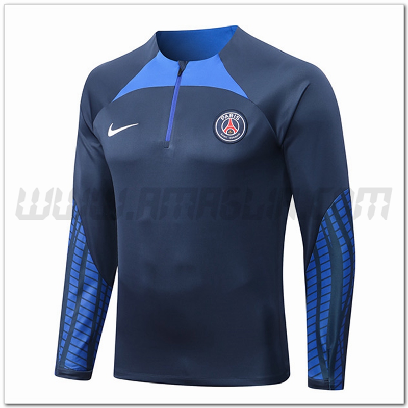 Felpa Allenamento NIKE PSG Blu Marino 2022 2023