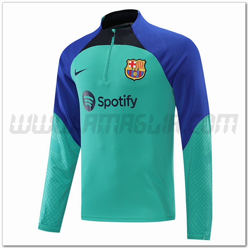 Felpa Allenamento NIKE FC Barcellona Azzurro 2022 2023