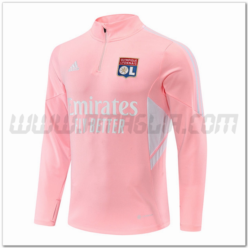 Felpa Allenamento Lyon OL Rosa 2022 2023