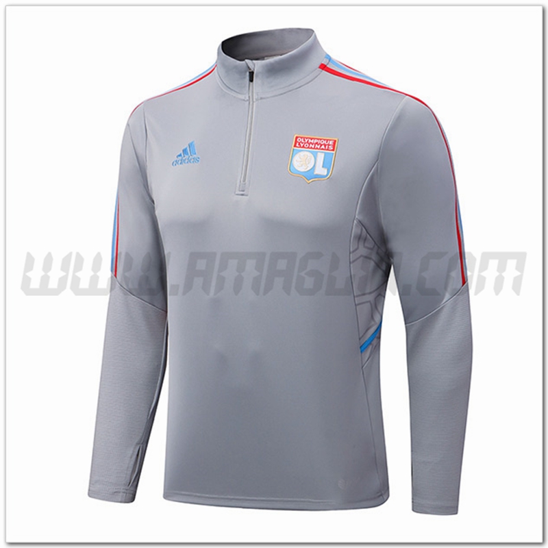Felpa Allenamento Lyon OL Grigio 2022 2023
