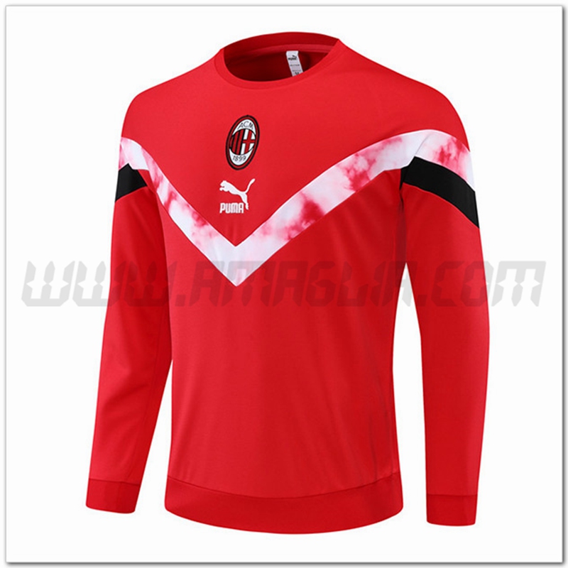 Felpa Allenamento AC Milan Rosso 2022 2023