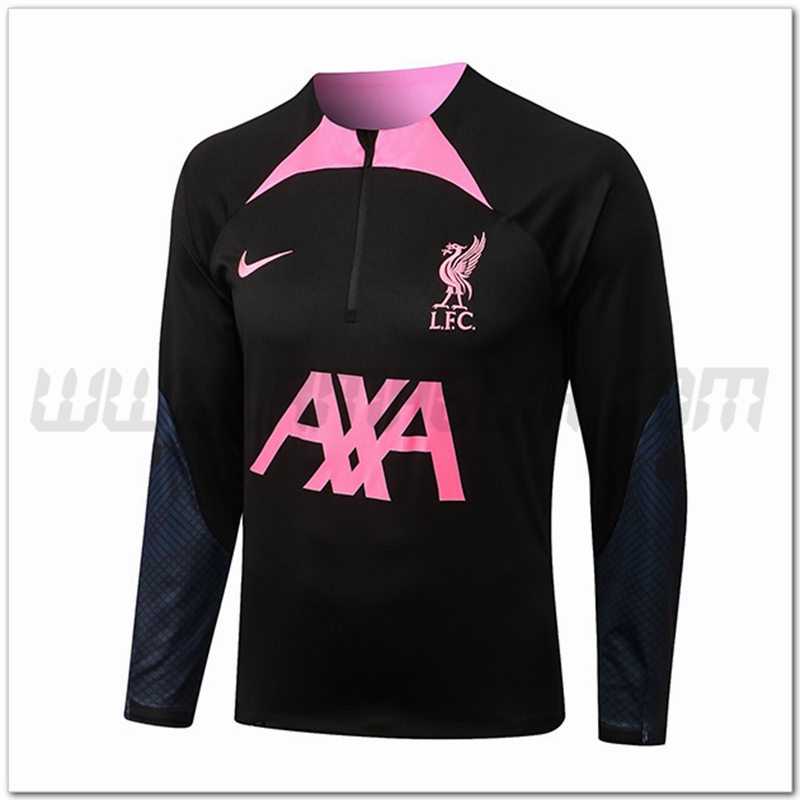 Felpa Allenamento FC Liverpool Nero/Rosa 2022 2023