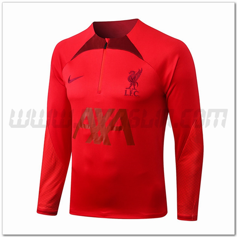 Felpa Allenamento FC Liverpool Rosso 2022 2023