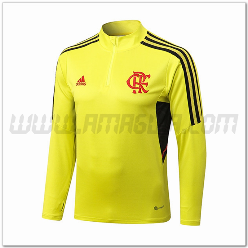 Felpa Allenamento Flamenco Giallo 2022 2023