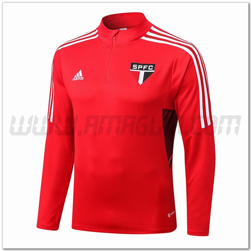 Felpa Allenamento Sao Paulo FC Rosso 2022 2023