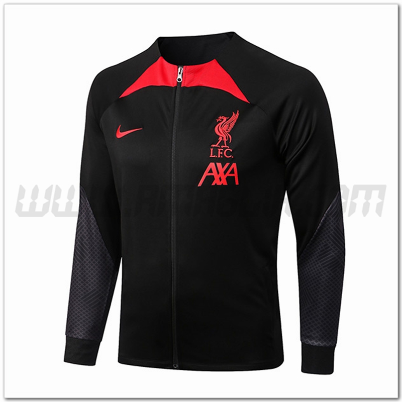 Giacca Calcio FC Liverpool Nero/Rosso 2022 2023