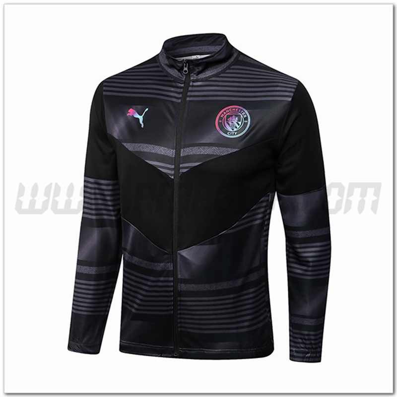 Giacca Calcio Manchester City Nero/Grigio 2022 2023