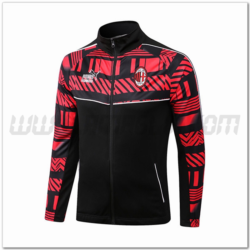 Giacca Calcio AC Milan Nero/Rosso 2022 2023