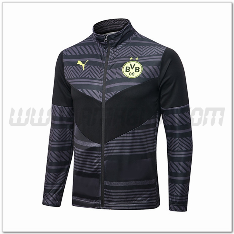 Giacca Calcio Dortmund BVB Nero/Grigio 2022 2023