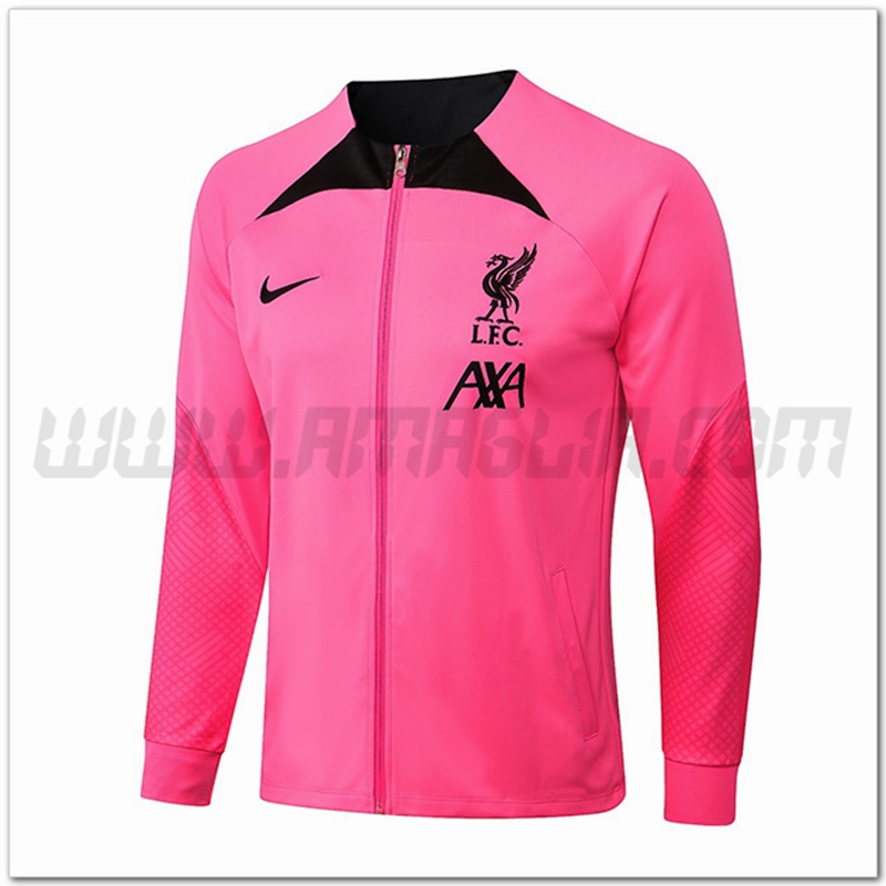 Giacca Calcio FC Liverpool Rosa/Nero 2022 2023