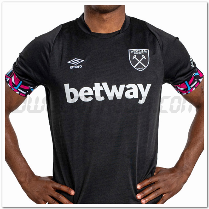West Ham Seconda Nuovo Maglia 2022 2023 Nero