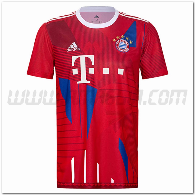 Maglia Bayern Monaco 10th Consecutive Championship Rosso