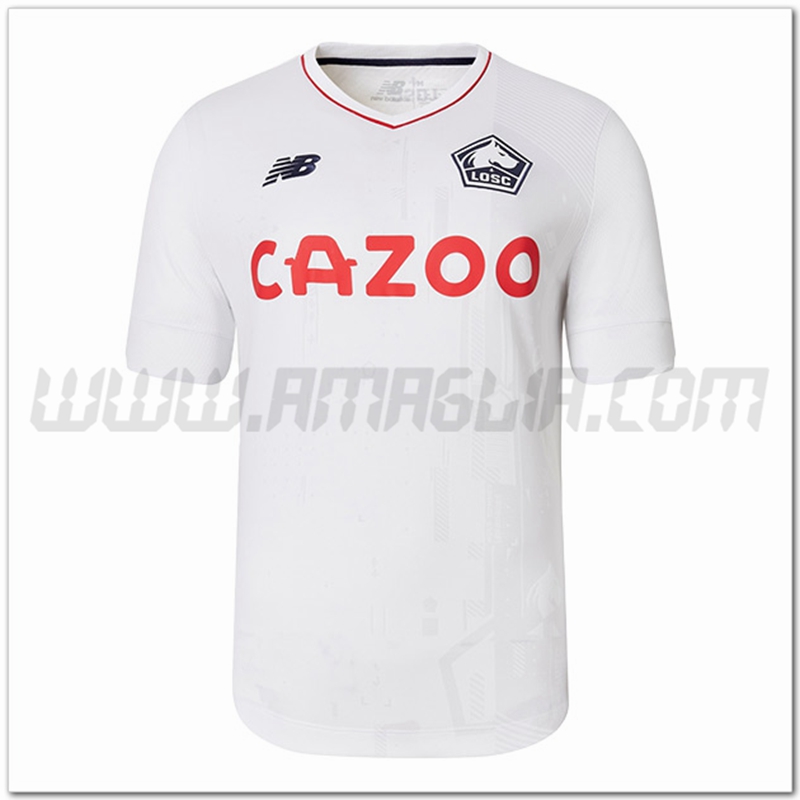 Lille LOSC Seconda Nuovo Maglia 2022 2023 Bianco