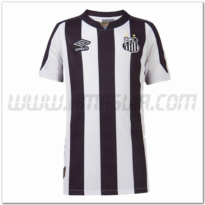 Santos Seconda Nuovo Maglia 2022 2023 Bianco Nero
