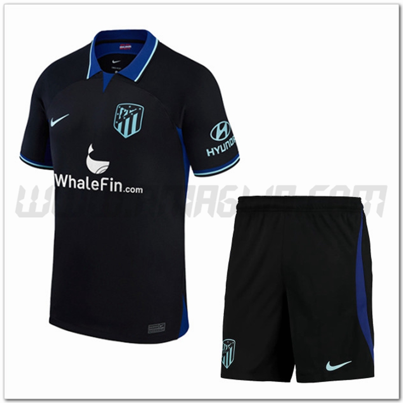 Kit Maglia Atletico Madrid Seconda + Pantaloncini 2022 2023