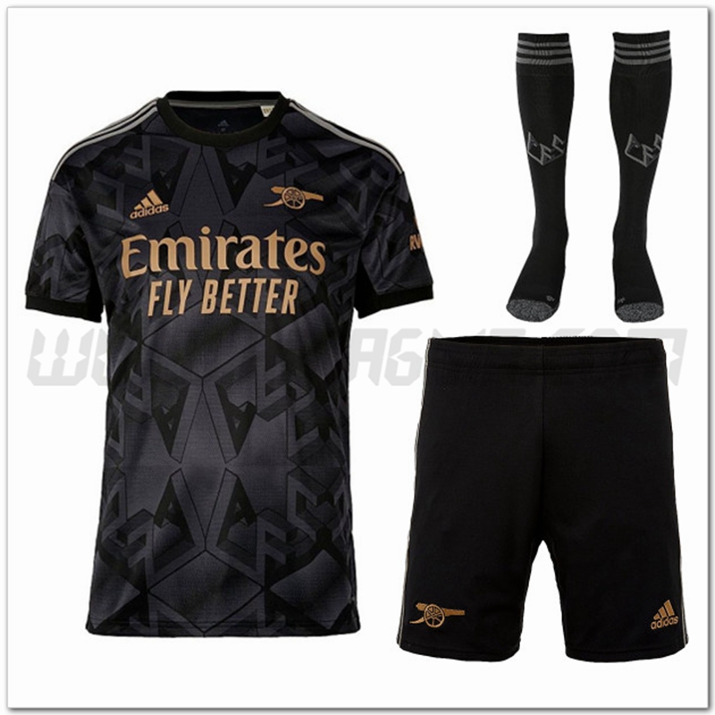 Kit Maglia Arsenal Seconda (Pantaloncini + Calzini) 2022 2023