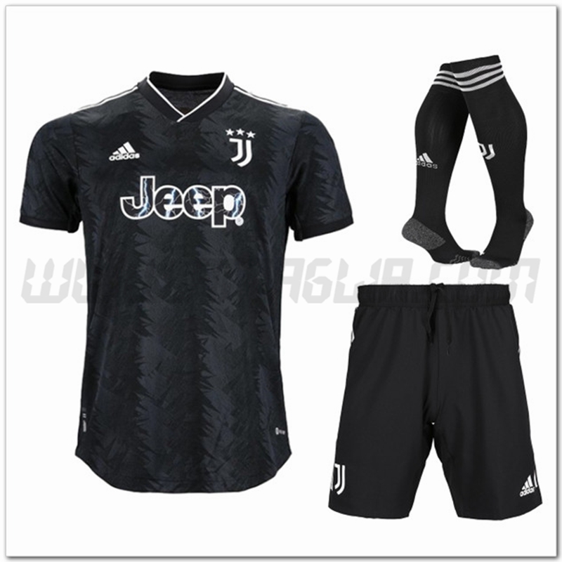 Kit Maglia Juventus Seconda (Pantaloncini + Calzini) 2022 2023