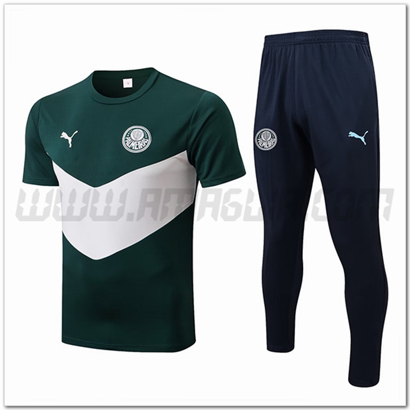 Kit Maglia Allenamento Palmeiras + Pantaloni Verde 2022 2023