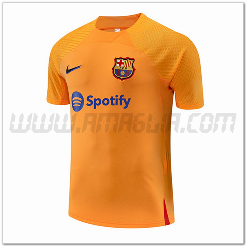 Maglia Allenamento FC Barcellona Giallo 2022 2023