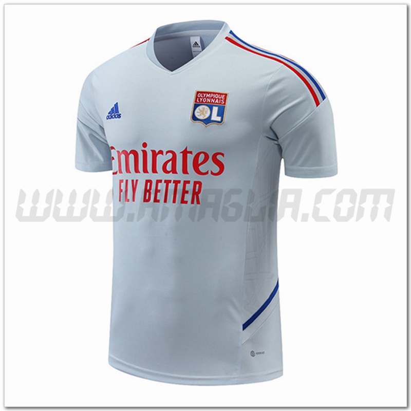 Maglia Allenamento Lyon Grigio 2022 2023