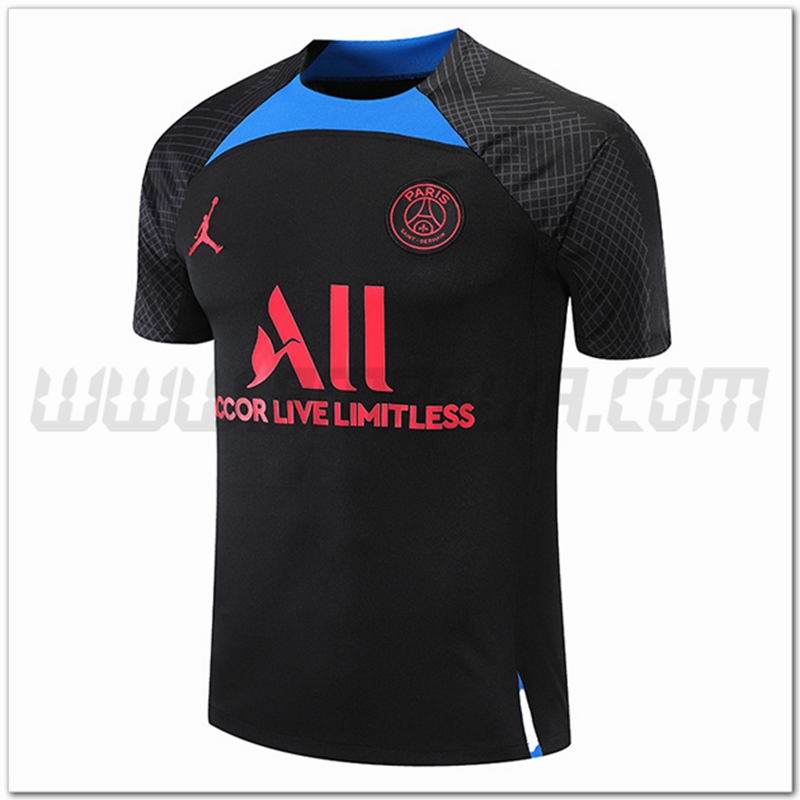 Maglia Allenamento Jondan PSG Nero 2022 2023