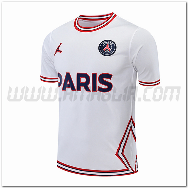 Maglia Allenamento Jondan PSG Bianco 2022 2023