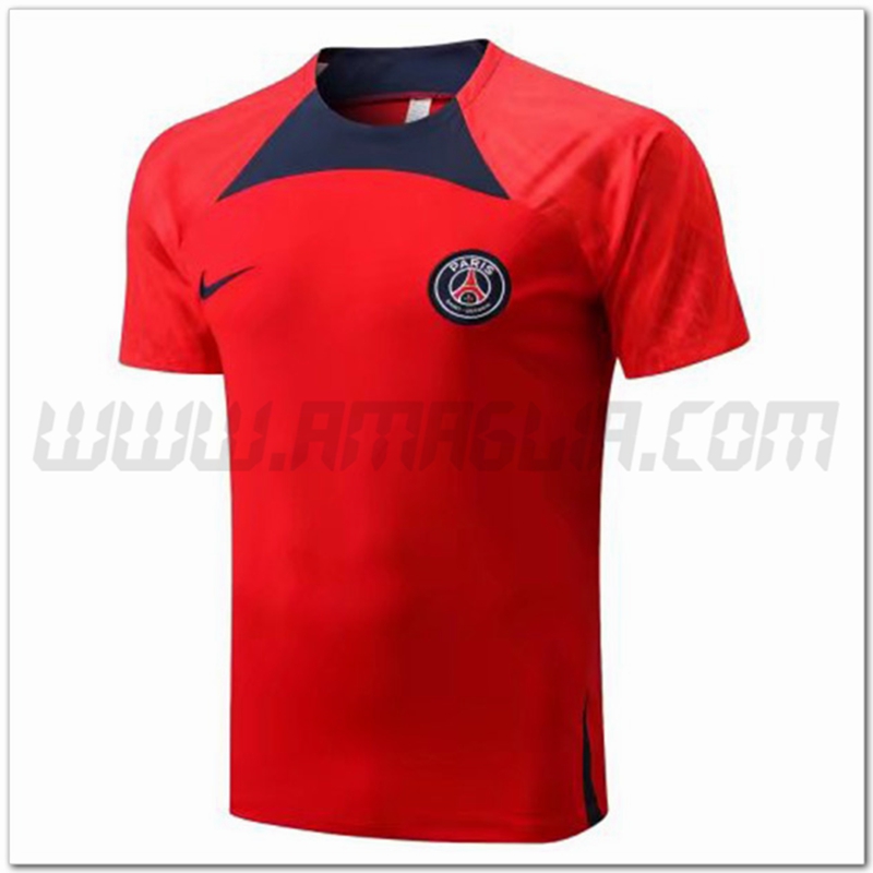 Maglia Allenamento PSG Rosso/Nero 2022 2023
