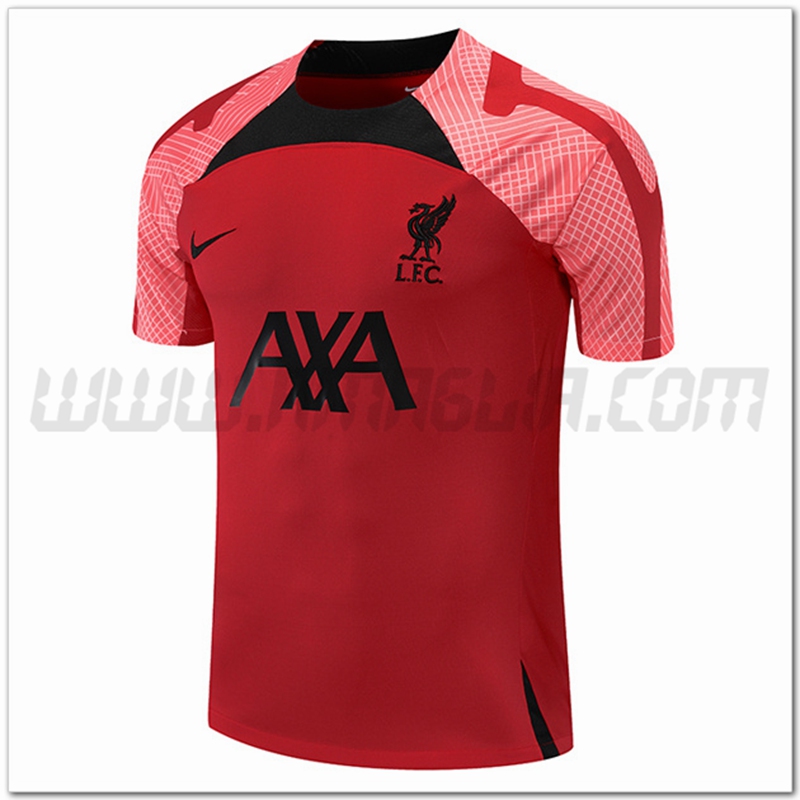 Maglia Allenamento FC Liverpool Rosso/Nero 2022 2023