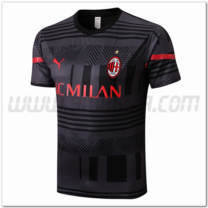 Maglia Allenamento AC Milan Grigio 2022 2023